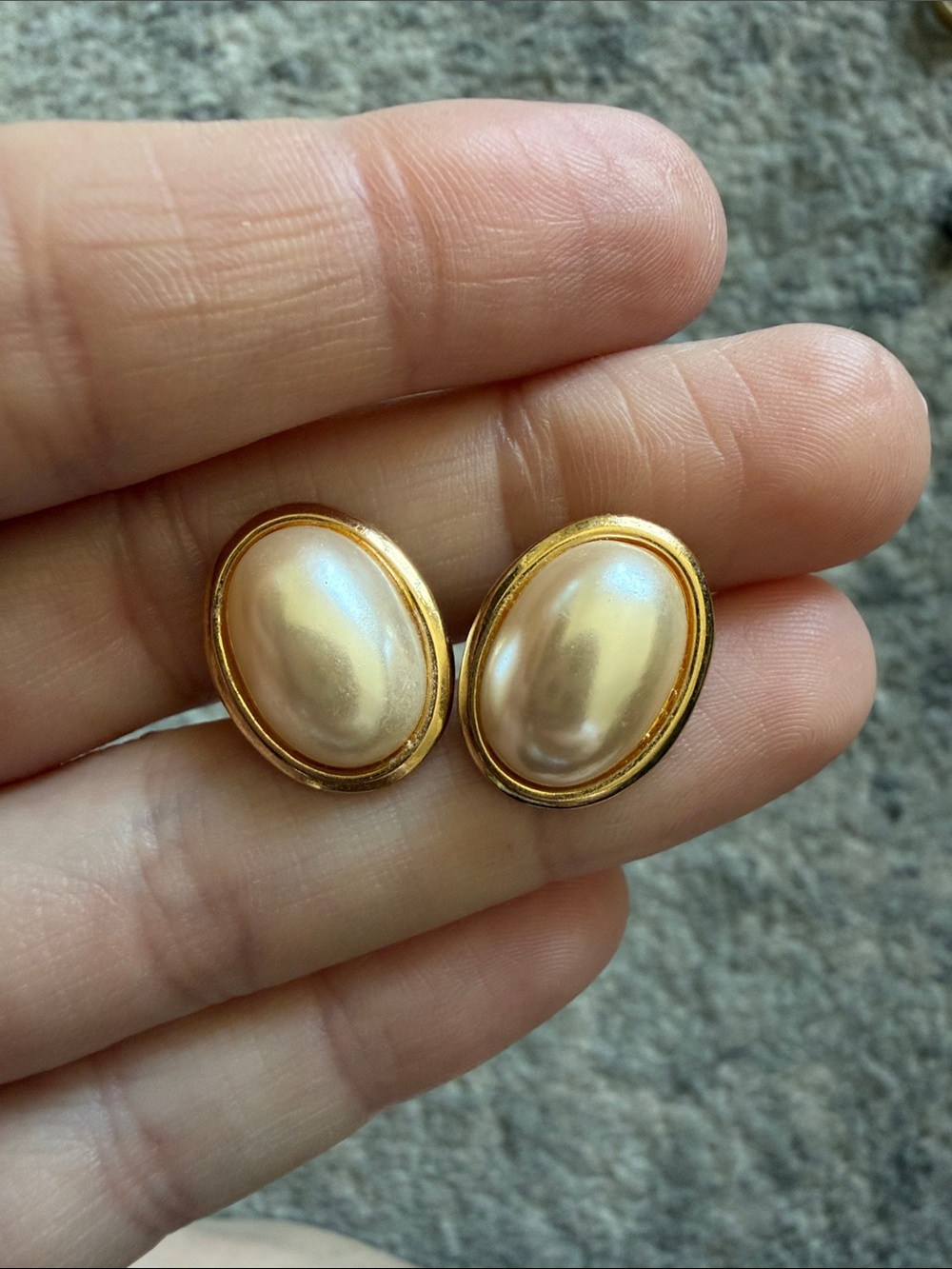 Napier Gold & Pearl Earrings